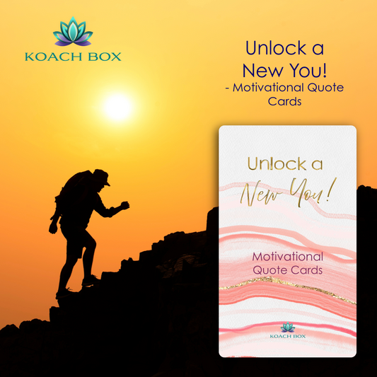 Unlock a New You! - Motivational Quote Cards (30 Cards deck with 60 quotes)
