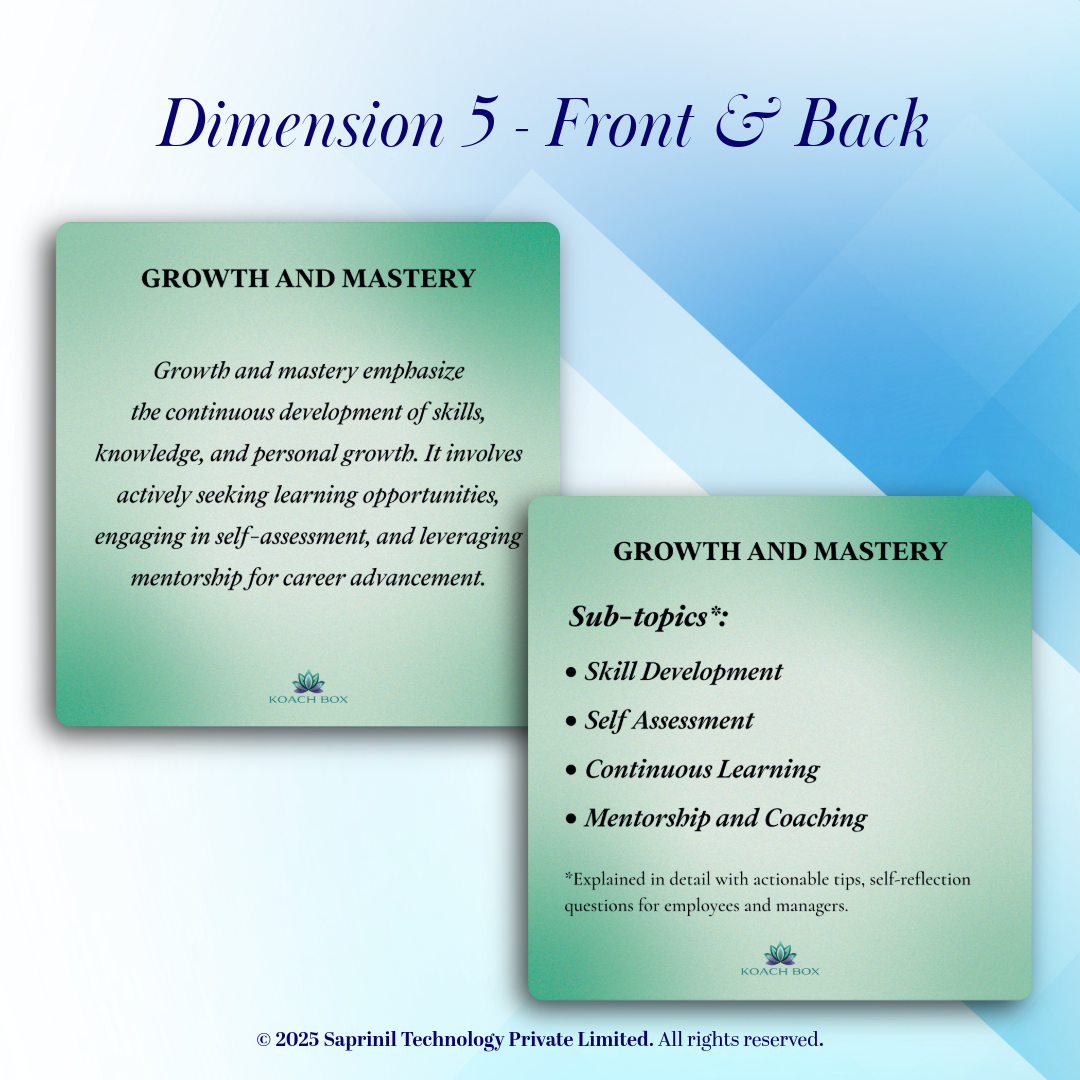 Employee Self-Coaching Cards - Pathway to Growth (30 Cards deck)