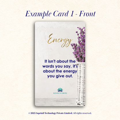 Unlock a New You! - Motivational Quote Cards (30 Cards deck with 60 quotes)