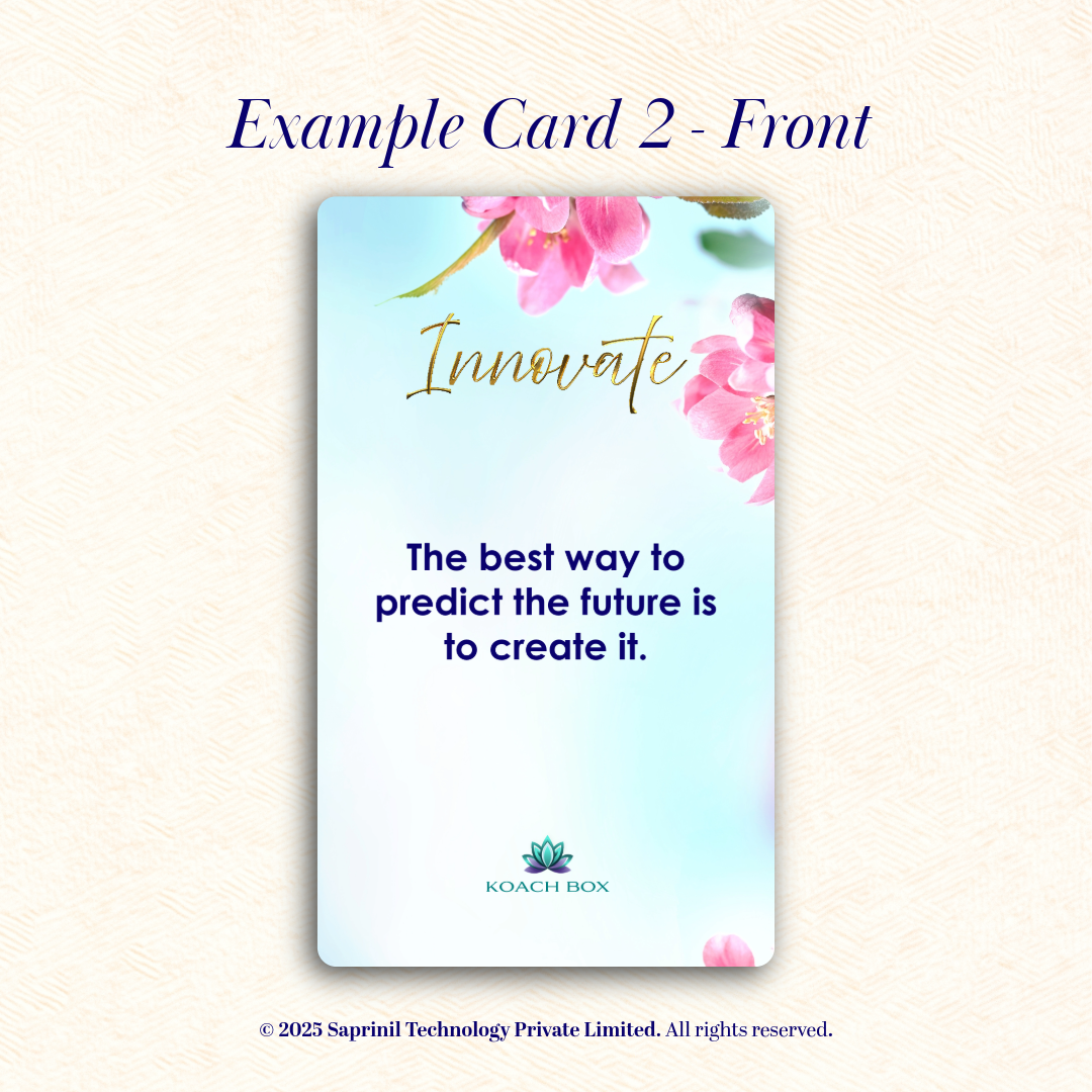 Unlock a New You! - Motivational Quote Cards (30 Cards deck with 60 quotes)