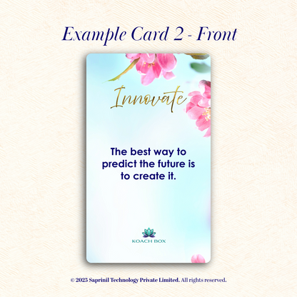 Unlock a New You! - Motivational Quote Cards (30 Cards deck with 60 quotes)