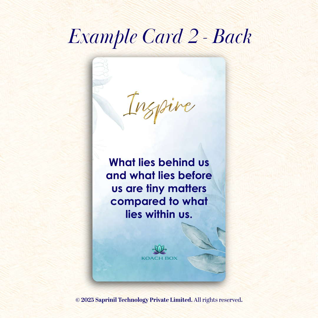 Unlock a New You! - Motivational Quote Cards (30 Cards deck with 60 quotes)