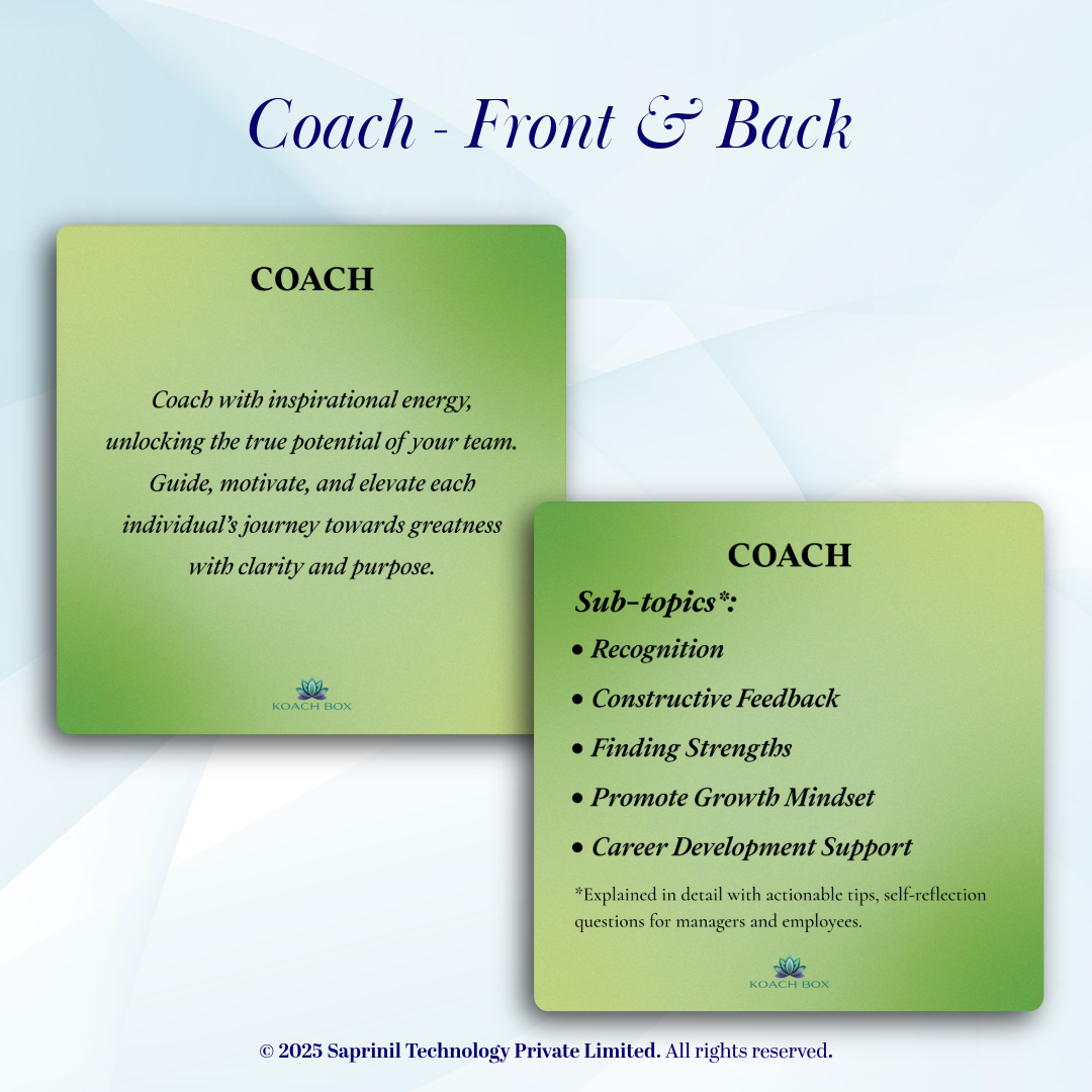 Leadership Self-Coaching Cards (36 Cards deck)
