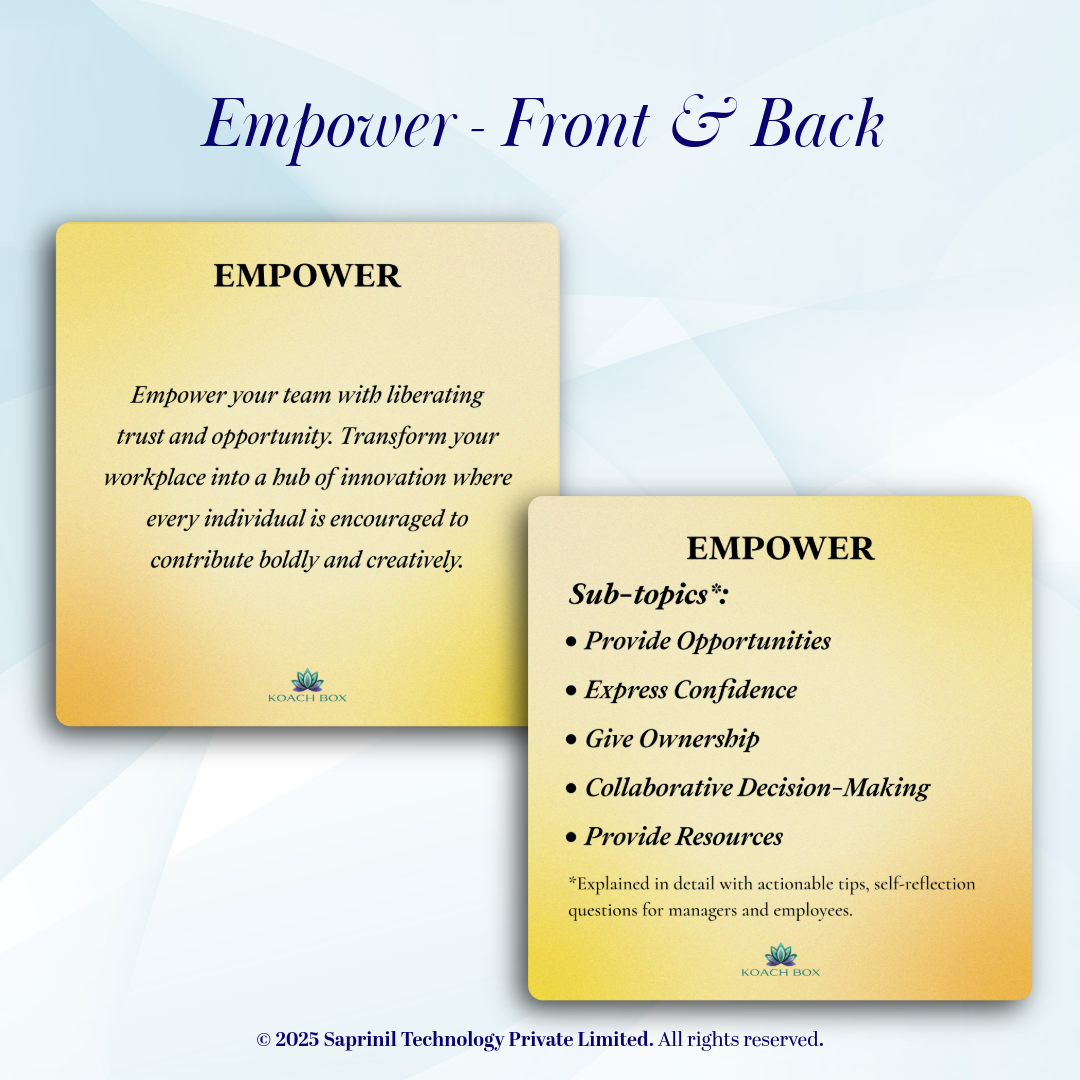 Leadership Self-Coaching Cards (36 Cards deck)