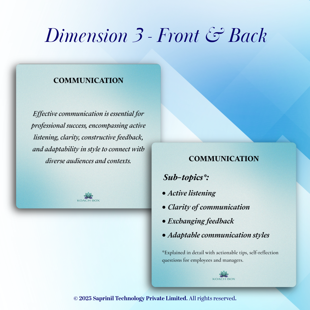 Employee Self-Coaching Cards - Pathway to Growth (30 Cards deck)